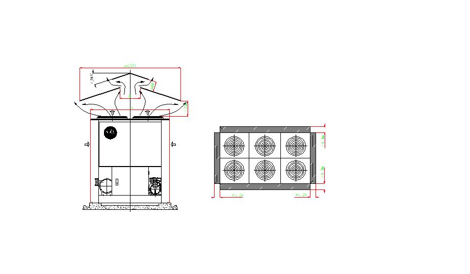 260系列模塊式風(fēng)冷熱泵機(jī)組