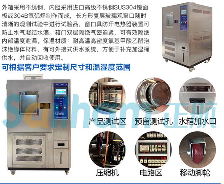 可程式恒溫恒濕試驗(yàn)機(jī)產(chǎn)品結(jié)構(gòu)圖