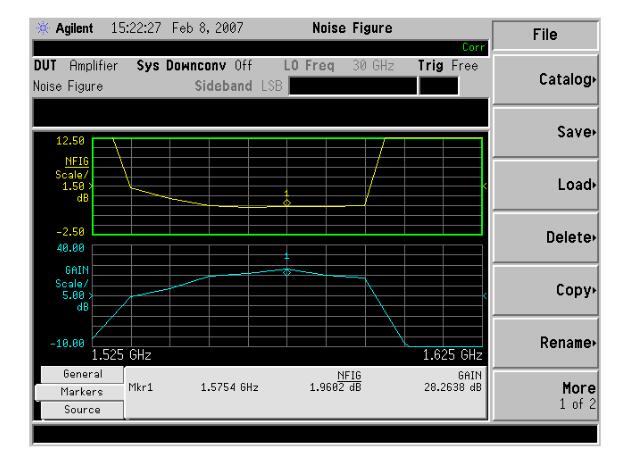 天線低噪聲放大器噪聲系數(shù)測(cè)試圖 天線低噪聲放大器噪聲系數(shù)測(cè)試圖